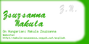 zsuzsanna makula business card
